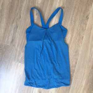 Blue Lululemon tank top